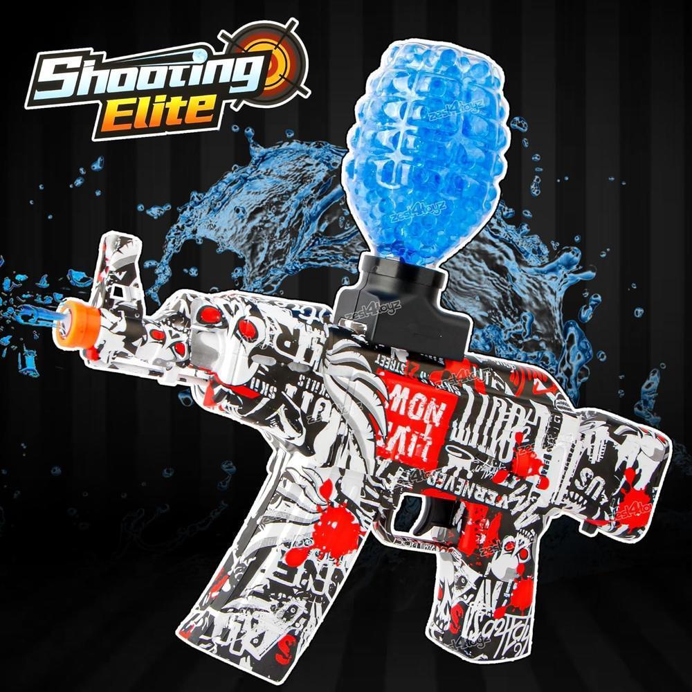 M416 Electric Gel Ball_Blaster with 1000 Water Beads, Gel Water Ball Toys for Outdoor Activities and Shooting Game, Team Game Gift for Boys and Girls Ages 12 and above