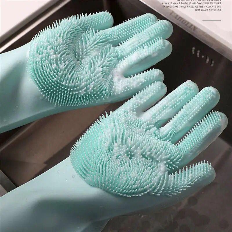 Multifunction Silicone Dishwashing Gloves 1 pair