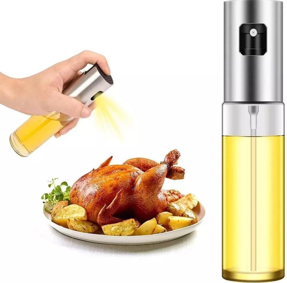 Glass Oil Spray Bottle Pump for Oil-Control Kitchen Olive Oil-Sprayer Pot Bottle Dispenser Gadget Cooking Tool